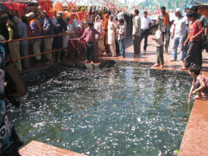 Pool outside Bharmani Mata temple
